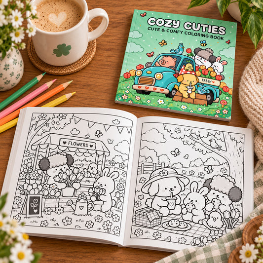 Cozy Cuties - Coloriage