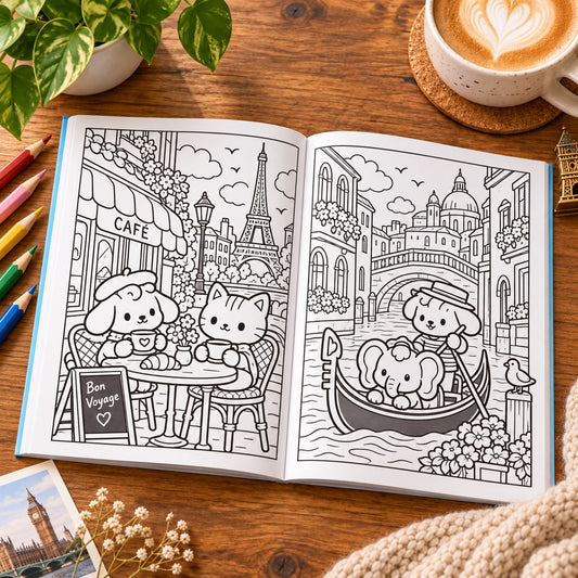 Cozy Europe – Livre de coloriage cosy en Europe