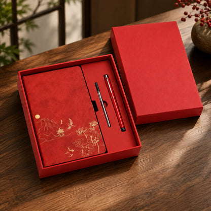 Coffret carnet A5 avec stylo – 200 pages, idée cadeau papeterie