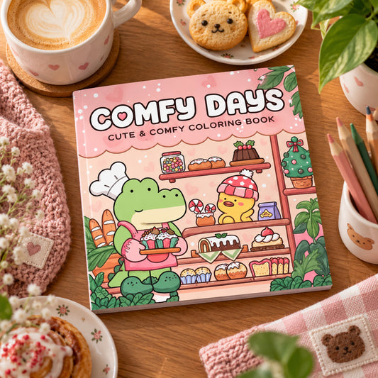 Comfy Days – Livre de coloriage journées cosy