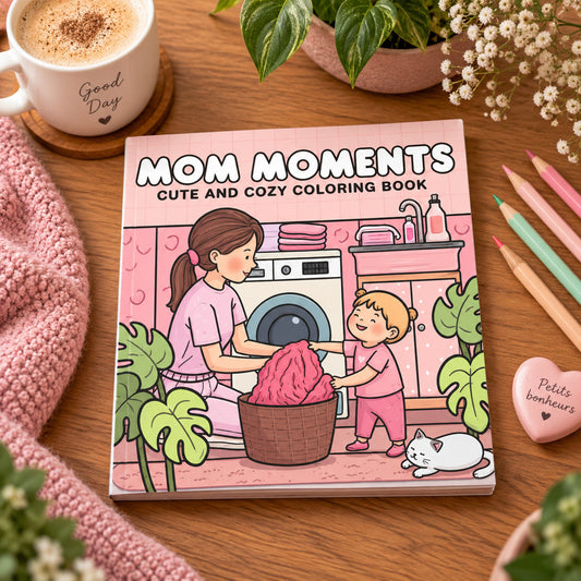 Mom Moments – Livre de coloriage cosy