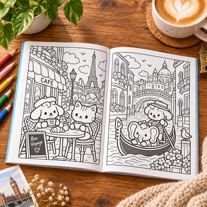 Cozy Europe – Cozy Coloring Book in Europe